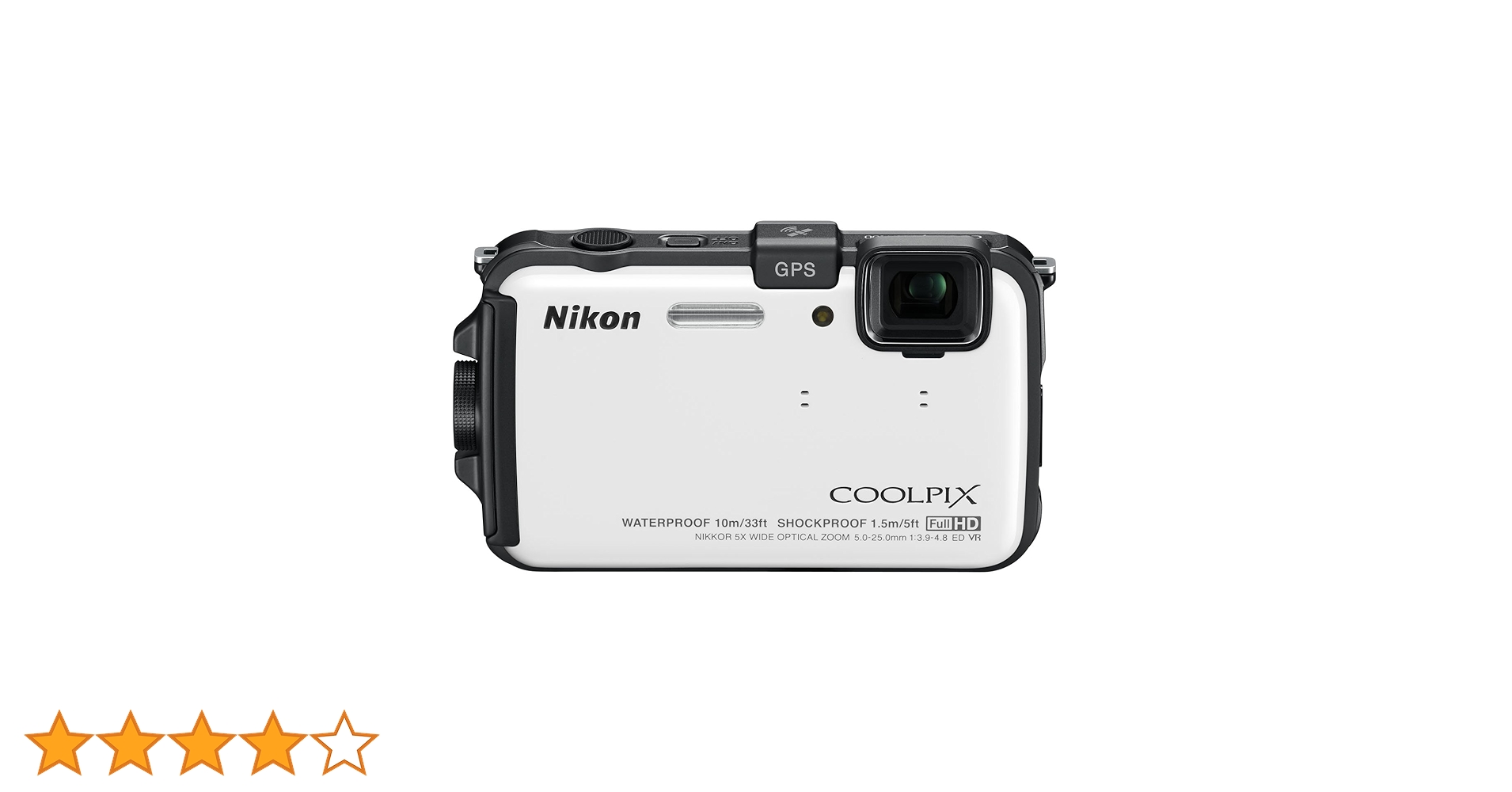 NIKON COOLPIX AW100 防水カメラ　ホワイト Amazon.com : Nikon COOLPIX W100 (White) : Electronics
